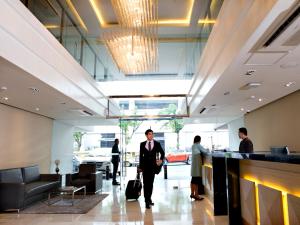 Lobby o reception area sa Jinjiang Inn - Makati