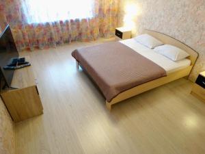 トゥーラにあるInndays on Pionerskaya 1-2のベッドルーム(ベッド1台、テレビ付)
