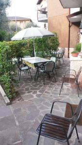 Patio alebo iná vonkajšia časť ubytovania Saglia Apartments