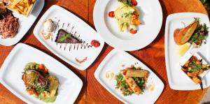 a group of plates of food on a table at The Enniskerry Inn in Enniskerry