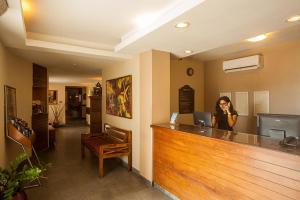 Lobbyn eller receptionsområdet på Portal Da Praia Hotel