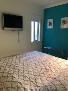 Televízia a/alebo spoločenská miestnosť v ubytovaní MONKEY Apartment