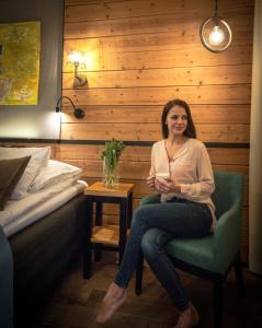 Posezení v ubytování Hotel Aateli Hillside