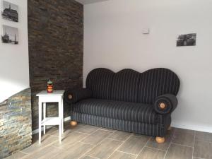 Ein Sitzbereich in der Unterkunft Ferienhaus Kluntje