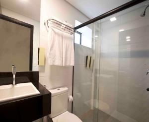 Koupelna v ubytování Fity Hotel