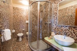 Koupelna v ubytování Hotel Nuova Sabrina