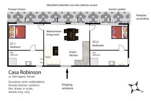 The floor plan of Finca SanJuan (Batista) für Gruppen