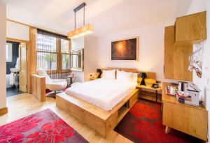 Postel nebo postele na pokoji v ubytování Hotel Una