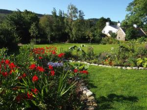 a house with a garden and a horse in the yard at Ballycommane House & Garden in Durrus