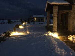 Lithos Villas v zimě