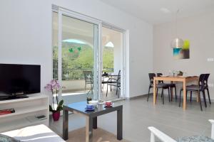 TV a/nebo společenská místnost v ubytování Apartment Andrea