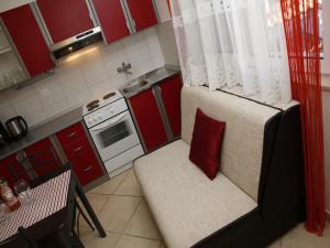 Kuchyň nebo kuchyňský kout v ubytování Apartments M&R ŠPADINA