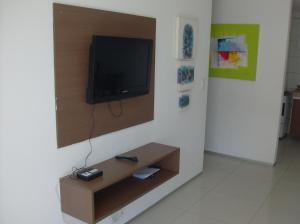 TV i/ili multimedijalni sistem u objektu Brisa do Mar Apartments