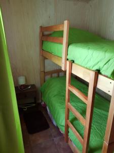 Postel nebo postele na pokoji v ubytování Cabañas Los Cipreses