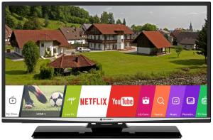 un téléviseur dont l'écran diffuse un match de football dans l'établissement Pension 222 - Family rooms in Vrchlabi, à Vrchlabí