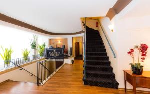 Kuchyň nebo kuchyňský kout v ubytování Hotel Fürst Bismarck