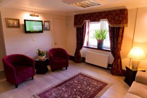 TV a/nebo společenská místnost v ubytování Leys Hotel