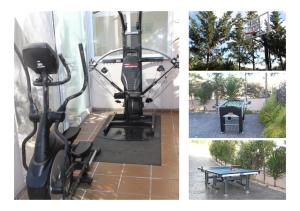 Fitness centrum a/nebo fitness zařízení v ubytování Villa Rosa Sitges
