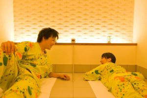 入住登别石水亭温泉酒店的客人