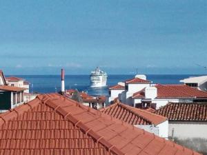 フンシャルにあるApartament Ladeira Centroの屋根付き海上クルーズ船