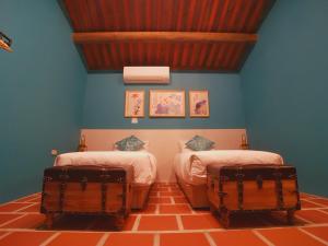 Posezení v ubytování Zhu Shan Homestay