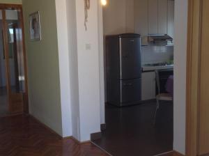 Kuchyň nebo kuchyňský kout v ubytování Apartments Leut