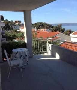 Balkón nebo terasa v ubytování Apartments Leut