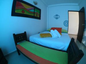 Krevet ili kreveti u jedinici u okviru objekta Apartamentos Ksan