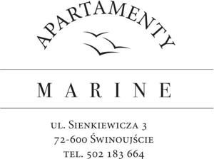 a pair of logos with birds on them at Mini Apartament MARINE in Świnoujście