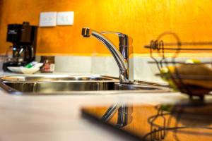 Kuchyň nebo kuchyňský kout v ubytování Merida Serviced Apartments