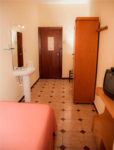 Koupelna v ubytování Hostal París