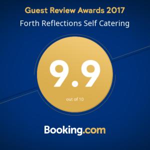 Certifikát, hodnocení, plakát nebo jiný dokument vystavený v ubytování Forth Reflections Self Catering