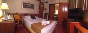 TV a/nebo společenská místnost v ubytování Best Western Hotel Dei Cavalieri
