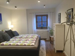 Sjónvarps- og/eða afþreyingartæki á Ferienwohnung Kramergasse