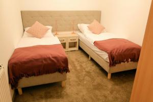Postel nebo postele na pokoji v ubytování Apartament Esja