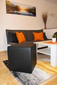 Posezení v ubytování Familienapartment Sunnseitn