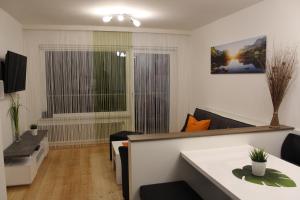 TV a/nebo společenská místnost v ubytování Familienapartment Sunnseitn