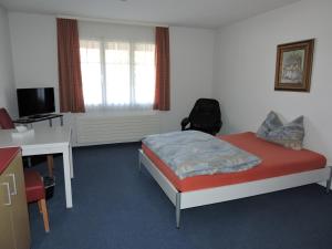 מיטה או מיטות בחדר ב-Hotel Schoenau
