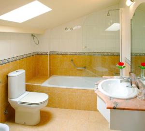 Koupelna v ubytování Hotel Río Cabia