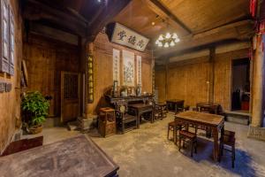 Restaurace v ubytování Huangshan Xidi Shang De Tang