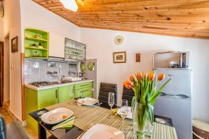 Kuchyň nebo kuchyňský kout v ubytování Apartments and Rooms Ana Pomer 217