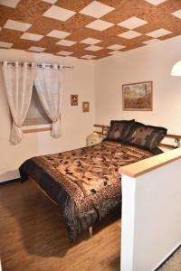 Кровать или кровати в номере Safed Inn