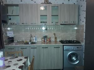 A kitchen or kitchenette at zeiko s guesthouse