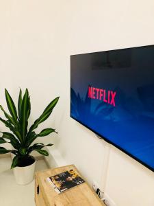 Televízia a/alebo spoločenská miestnosť v ubytovaní White Loft Alicante