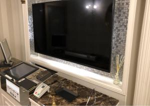 TV a/nebo společenská místnost v ubytování Hotel Waltz Okazaki (Adult Only)