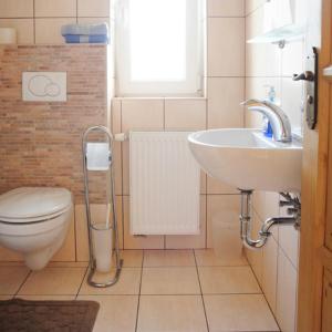 Kylpyhuone majoituspaikassa Sarokhaz Panzio