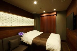 TV a/nebo společenská místnost v ubytování Hotel Waltz Okazaki (Adult Only)
