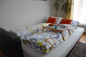 Voodi või voodid majutusasutuse Apartmán Zderadova toas