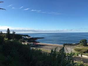 ポンタ・デルガダにあるCosy Studio Azores Beachのビーチと海の景色を望めます。