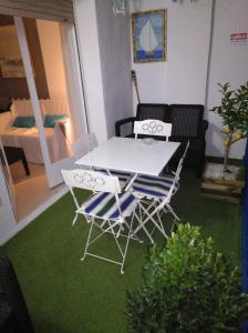 Zona de estar de Apartamento primera línea de mar